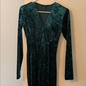 Forever 21 velvet floor length dress